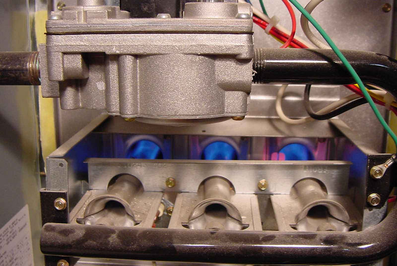 Make sure you can hear or see the flame operating in the furnace. Gas Furnace